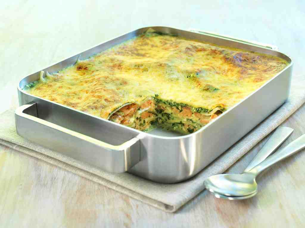 lakselasagne